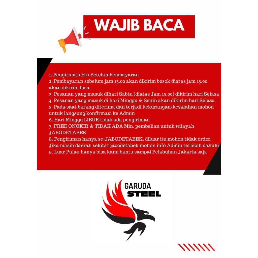 Besi Hollow Galvanis 40X40 Distributor Resmi