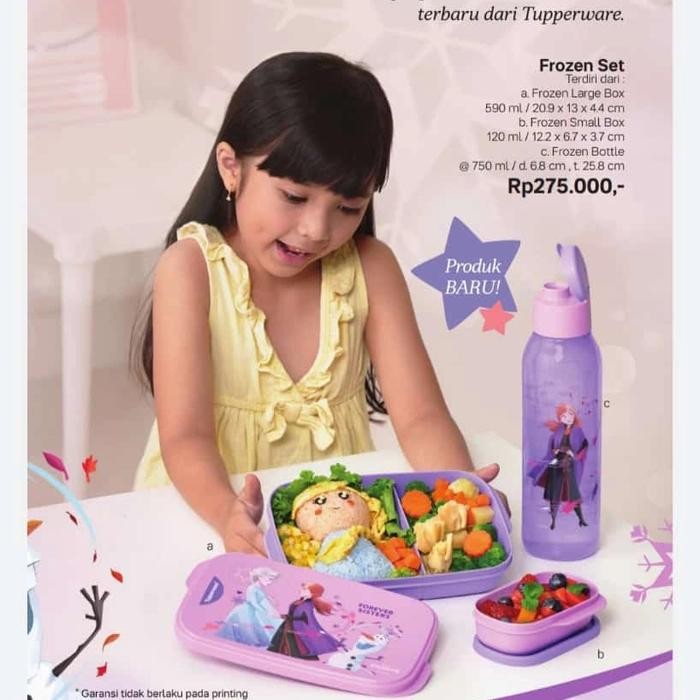 Sale Frozen Set Lunch Box Kotak Bekal Tupperware Wok54