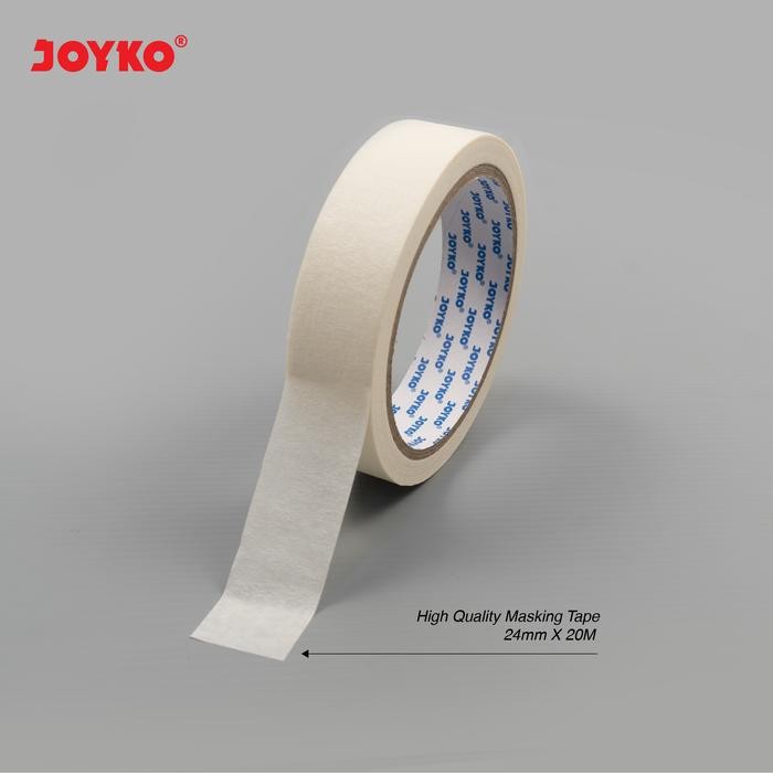 

JOYKO MASKING TAPE 24MM 48MM X 20 METER LAKBAN KERTAS JOYKO KUNING 1 INCH 2 INCH [PACK]