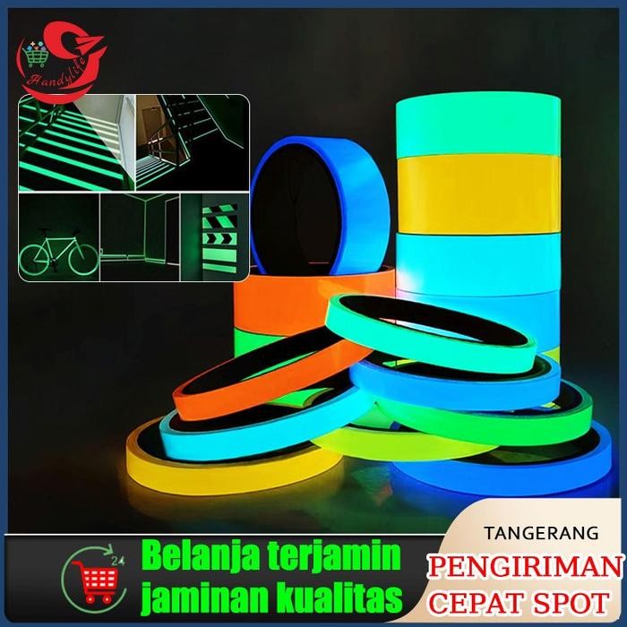

2CM Lakban Glow in the Dark Neon Luminous Safety Adhesive Tape Sticker