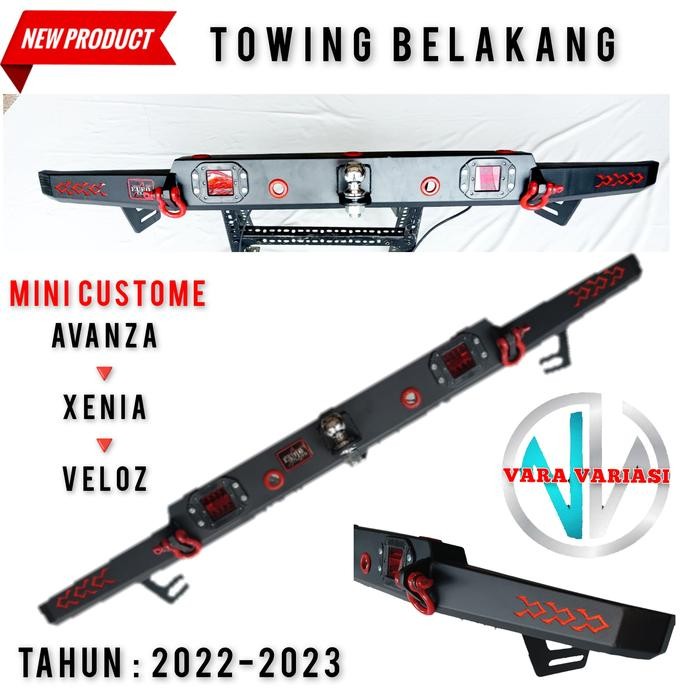 Towing Belakang Mobil Avanza Xenia Veloz 2022 sampe 2023 Plus LED