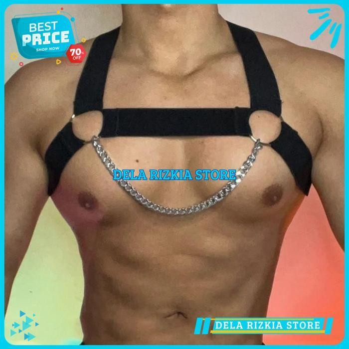 BODY HARNESS PRIA DENGAN RANTAI / BODY HARNESS PRIA DENGAN RANTAI KUALITAS PRODUK TERBAIK