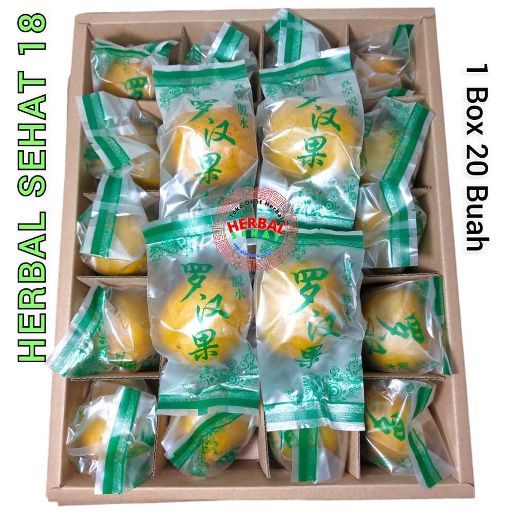 

(Grade A) 1 Box Isi 20 Buah / Buah Lohanko Gold / Golden / Lo Han Ko Emas / Lo Han Kuo Kuning / Lo