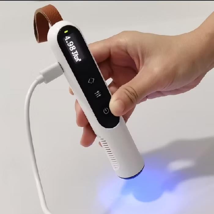 Alat terapi UVB vitiligo 311nm Lampu light portabel timernya