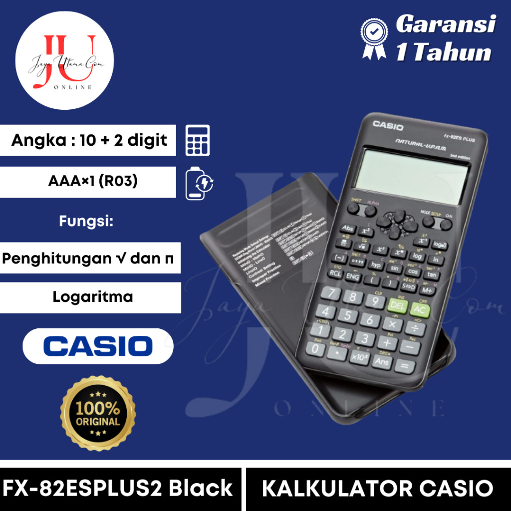 

KALKULATOR SCIENTIFIC CASIO FX 82ES PLUS 2 ORI , KALKULATOR CASIO FX 82CW
