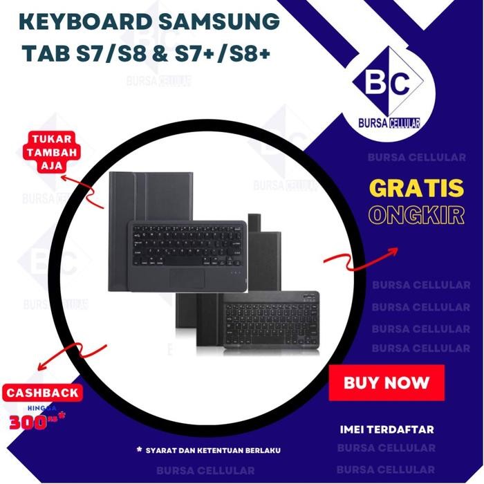 JTTOP" SAMSUNG BOOK COVER KEYBOARD GALAXY TAB S7 COVER TAB S7 PLUS ORIGINAL