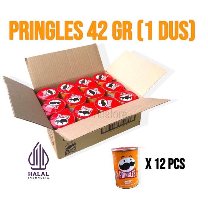

BARANG TERLARIS Pringles 42 gram Cheesy Cheese 1 Dus