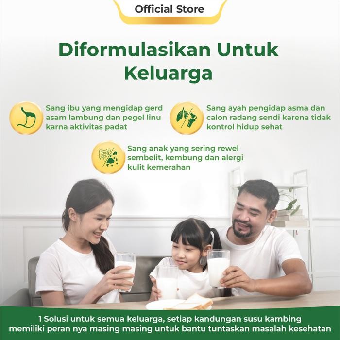 

BARANG TERLARIS Ternak Syams MFF 1000 grams Chocolate Flavor Etawa Goat Milk Powder Drink Etawa Goat