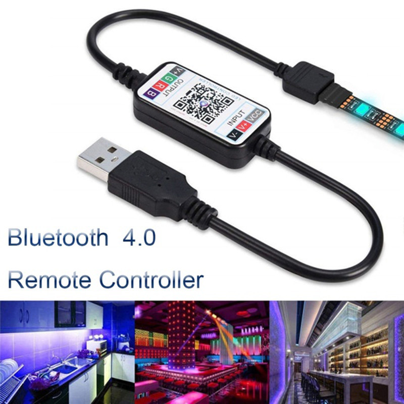 Mini Wireless Dimmer Adjust Brightness Smart Phone Control Rgb 5-24v Usb Cable Bluetooth 4.0 For Hot