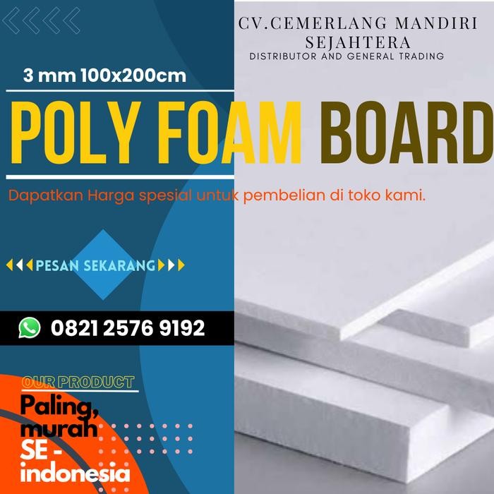 

Polyfoam Tebal 3 Mm 100X200 Cm
