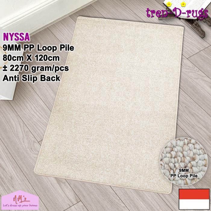 Karpet Lantai Tren-D-rugs karpet polos sajadah sejadah bulu alas lantai lorong runner koridor ruang 