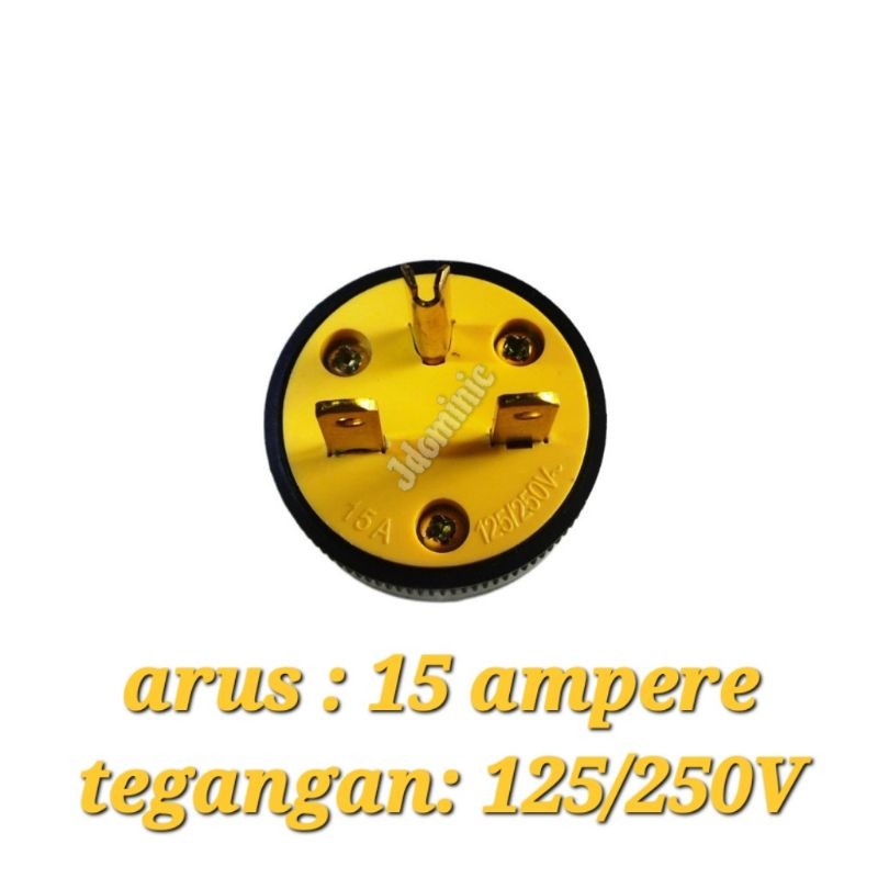 colokan listrik kaki 3 tiga genset jenset setrum ac plug et650 et950 yamaha ET-650 ET-950 ET-1500