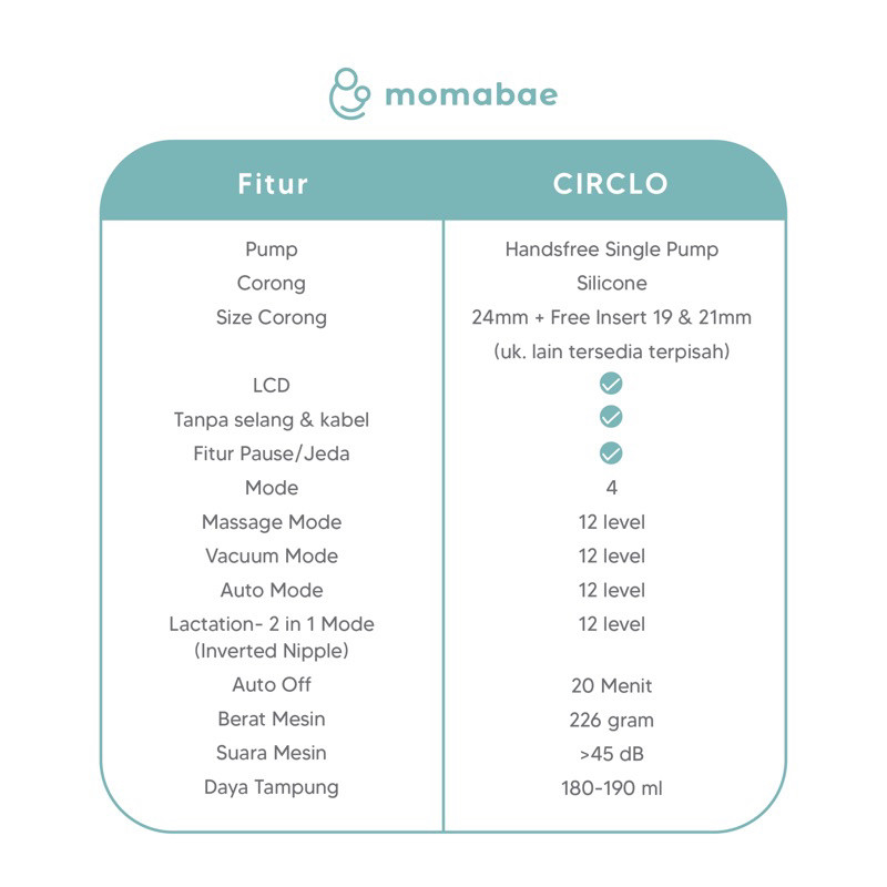 MOMABAE OMNI POMPA ASI ELEKTRIK HANDSFREE BREAST PUMP / POMPA ASI