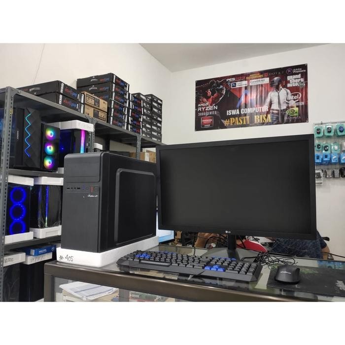 PC Komputer Rakitan Core i5 Lengkap Monitor 19 Inch LG + Keybod Mouse