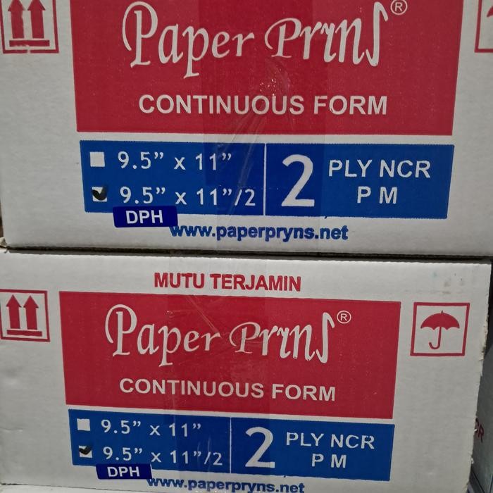 

KERTAS WARTEL DPH CONTINOUS FORM 2 PLY BAGI 4