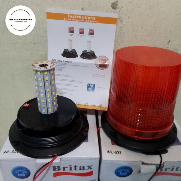 LAMPU STROBE WL27 /LAMPU ROTARY LED 12-48v /WL27 DUDUKAN BESI