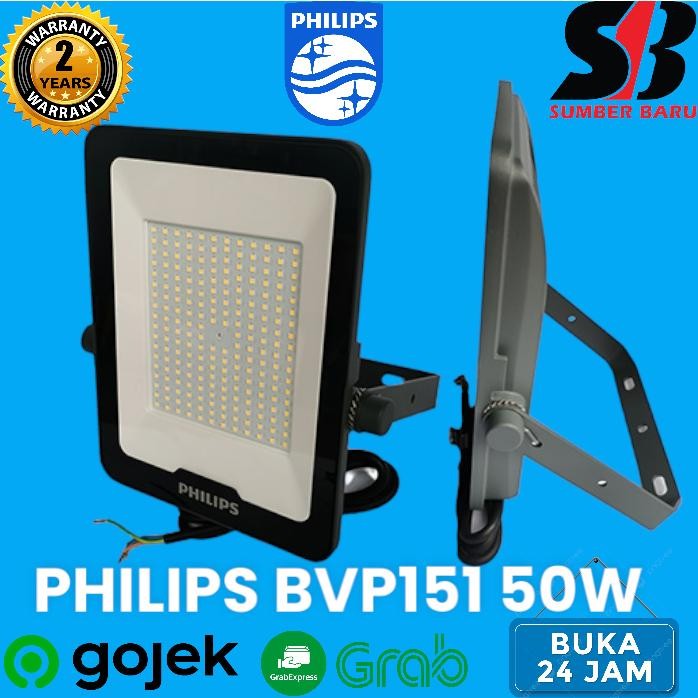 LAMPU SOROT LED BVP151 50W ORIGINAL- PHILIPS BVP 151 50 WATT FOODLIGHT 6500K