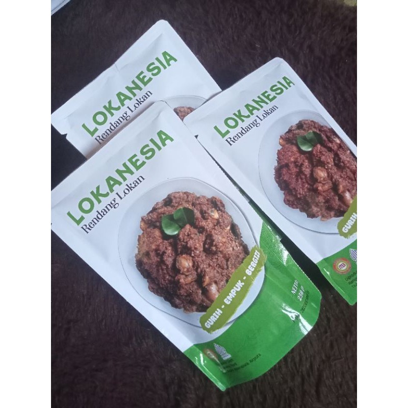 

Csp - Lokanesia Rendang Lokan Makanan Instan Siap Saji Rendang Padang Khas Minang