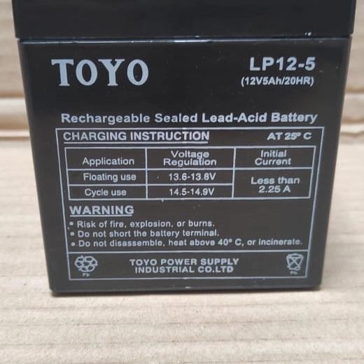 Aki Kering Toyo Vrla12V 5Ah Ups