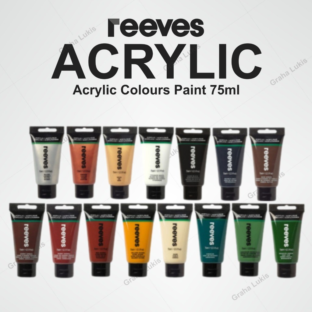 

Reeves Acrylic Colour Fine Artist 75ml Warna Cerah