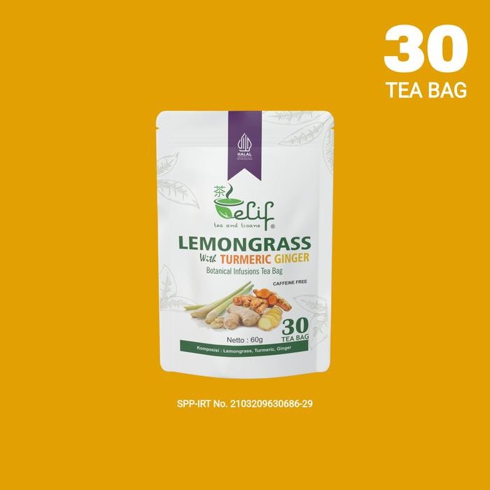

Lemongrass Turmeric Ginger Tea : Teh Jahe Serai Kunyit (30 Tea Bag)