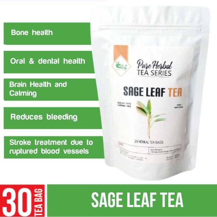

Sage Tea : Pure Organic Sage Leaf Tea (30 Tea Bag)