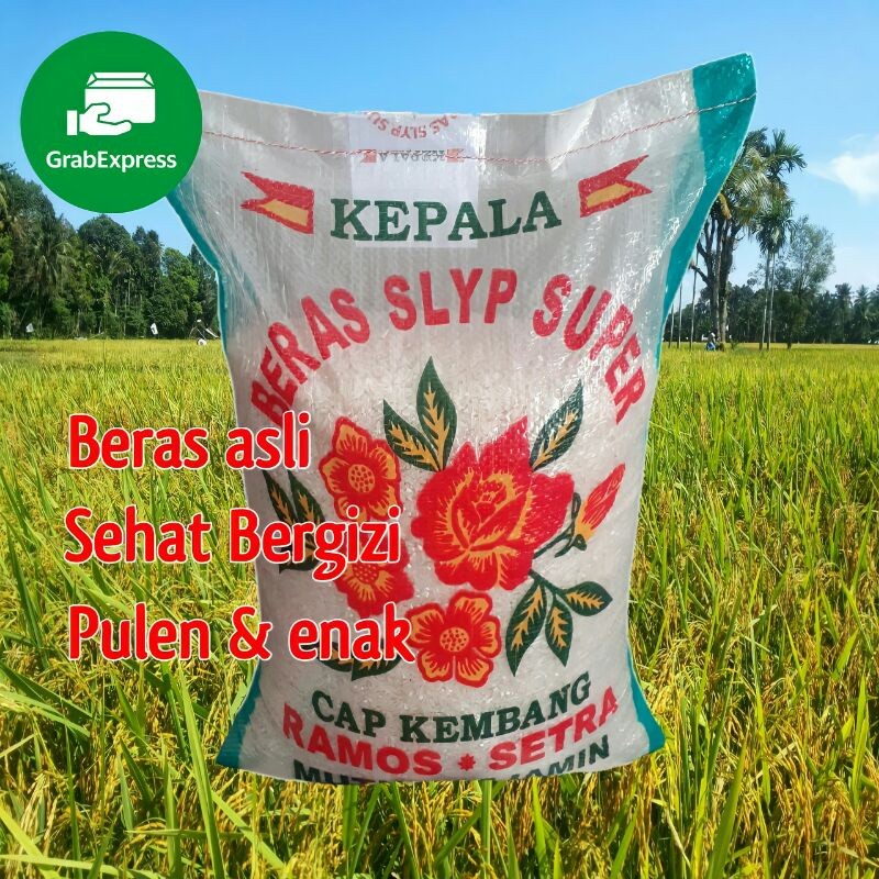 

BERAS SLYP SUPER CAP RAMOS BUNGA 10KG PULEN