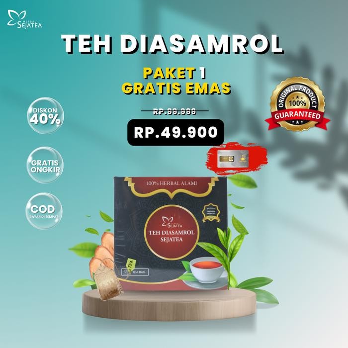 

TEH DIASAMROL - PAKET 1 BOX - Teh Bajakah Original