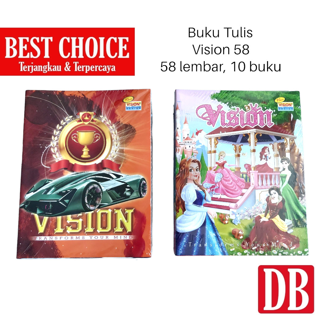 

Buku Tulis VISION 58 Lembar (10 Pcs)