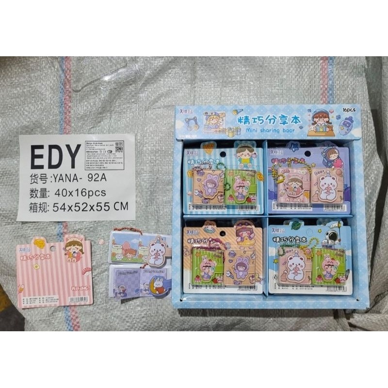 

Paket Usaha 16set Memo Lucu Mini 1 Set isi 2pc / Memo Air