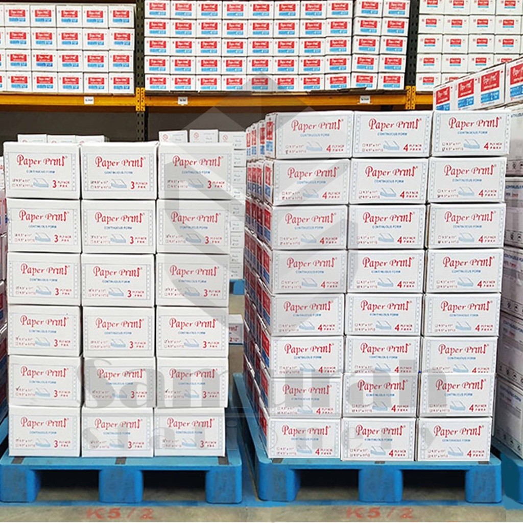 

Kertas Continuous Form Paper Prins 9,5 x 11" ( Full ) Atau 9,5 x 11/2 " ( Bagi 2 ) K4 Ply NCR PRS /