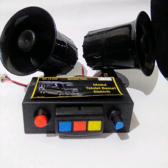 Klakson Telolet Basuri Mobil Motor 80Nada 12-24V.