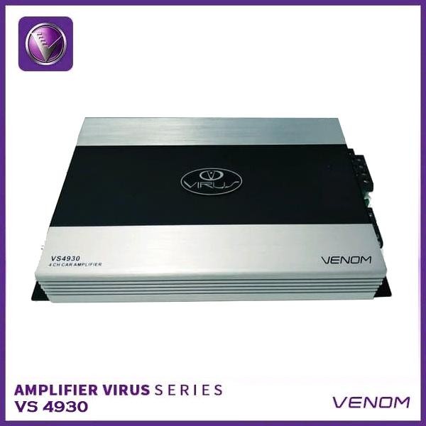 PREMIUM Power Amplifier 4 Channel Venom Virus VS 4930 4CH Audio Mobil Original