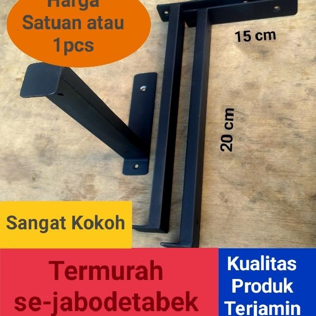 PREMIUM Rak Besi Siku Besi rak dinding rak sepatu rak buku Ambalan Rak Penyangga papan rak dinding
