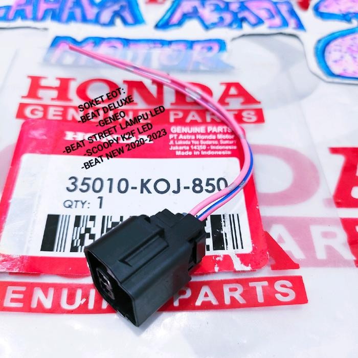 PREMIUM SOKET EOT SUHU PANAS THERMOSTAT HONDA BEAT DELUXE GENEO BEAT NEW 2020-2023 BEAT STREET LAMPU