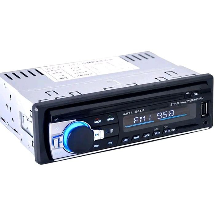 PREMIUM Tape Mobil Bluetooth Single Din JSD 520 - Taffware Car Bluetooth Remot tape bisa buat kijang