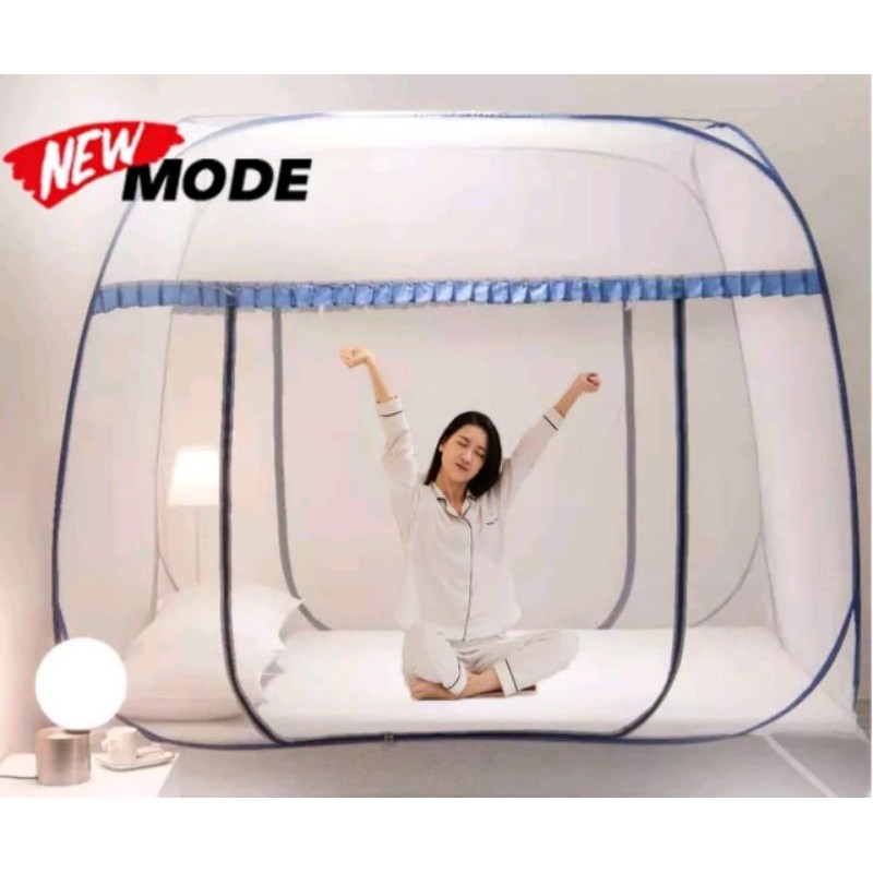 Kelambu Tenda kelambu Lipat 200x200 Original Tempat Tidur Dewasa Kelambu Nyamuk