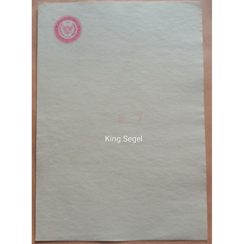 

Kertas Segel Tahun 1997 Double Asli