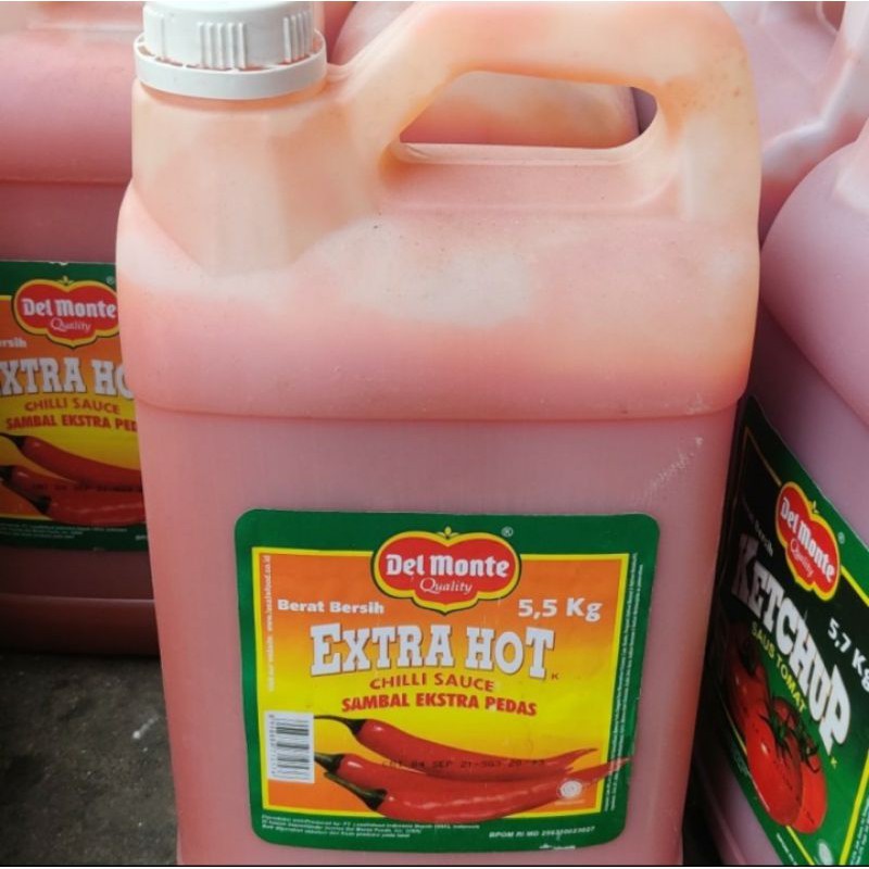 

Delmonte Extra Hot 5,5kg Sambal Pedas Jerigen 5kg GOJEK GRAB
