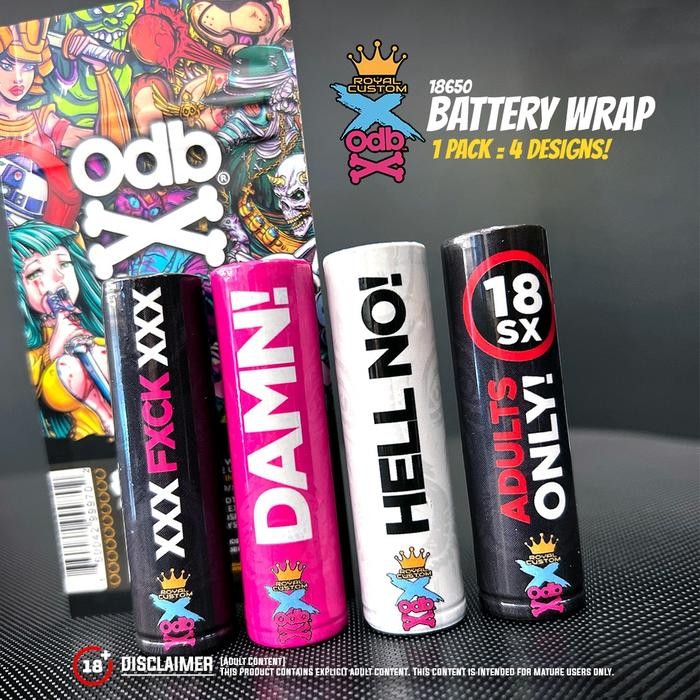 Royal Custom x ODB 18650 Battery Wrap Pack (4 Design)