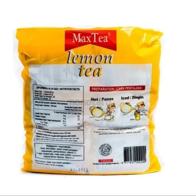 

WHYN!! max tea lemon tea 750g (30 sac@25g)