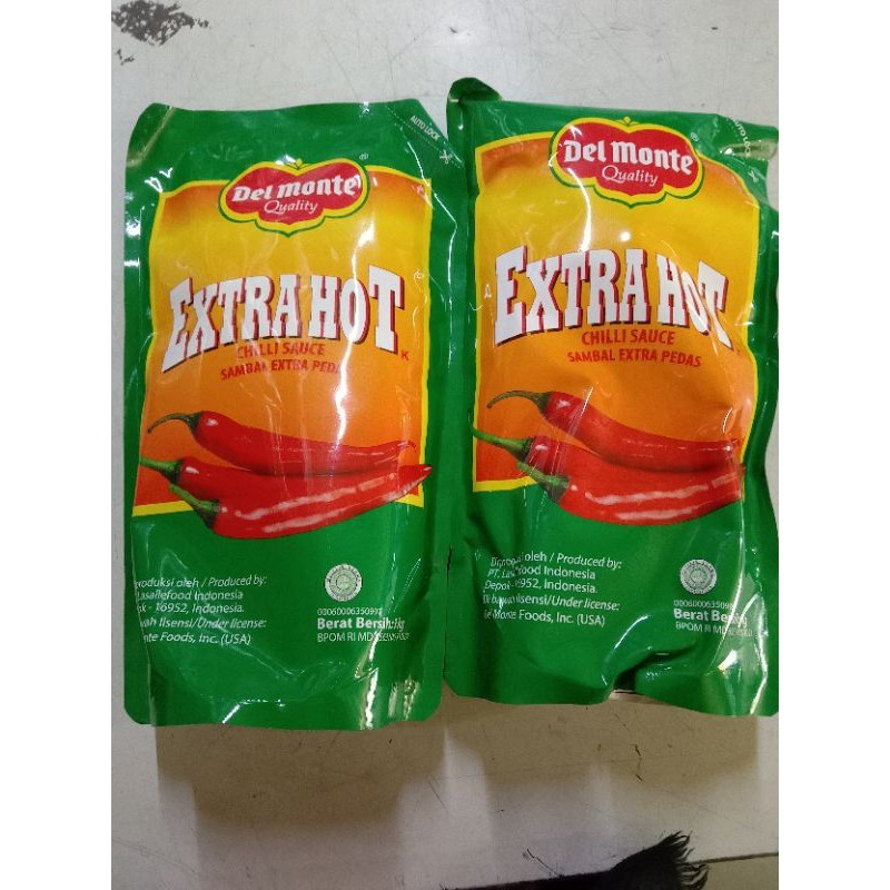 

Saus Extrahot Delmonte 1 kg/ saos sambel /saos cabai