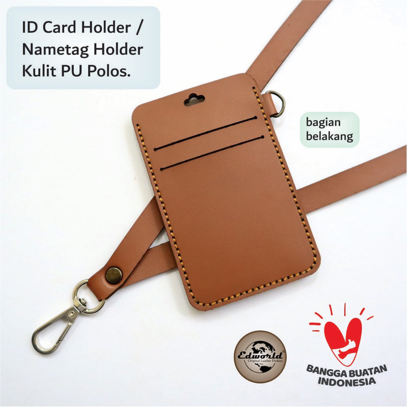 

ID Card Holder / Nametag Kulit PU Polos WE!!!