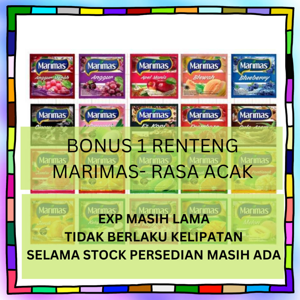 

WHYN!! BONUS MARIMAS Minuman Serbuk (1 renteng 10pcs)