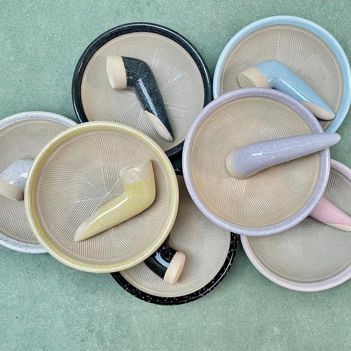 Ceriche Cobek sambal Keramik & Uleg Keramik / Cobek Aesthetic Kekinian