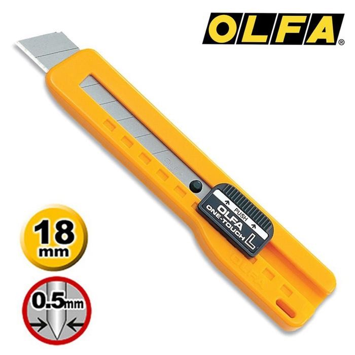 

No Na - Pisau Cutter 18 Mm Sl-1 Olfa Snap-Off Blade Cutter