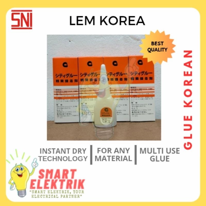

[50pcs] Lem Korea Super Lem Tetes/ Lem Serbaguna WE!!!
