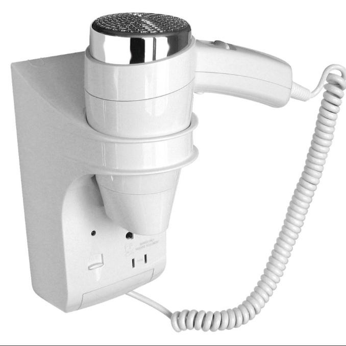 BestSeller Hair Dryer JVD Oceanis White + Shaver Wall Mounted