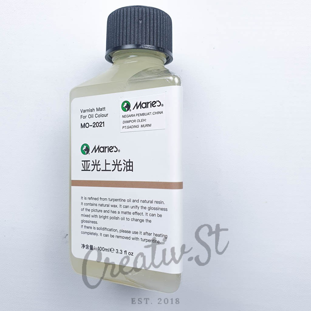 

MARIES Matt Varnish Oil Mo-2021 100 Ml Cairan Pelapis Akhir Cat Minyak Vernis