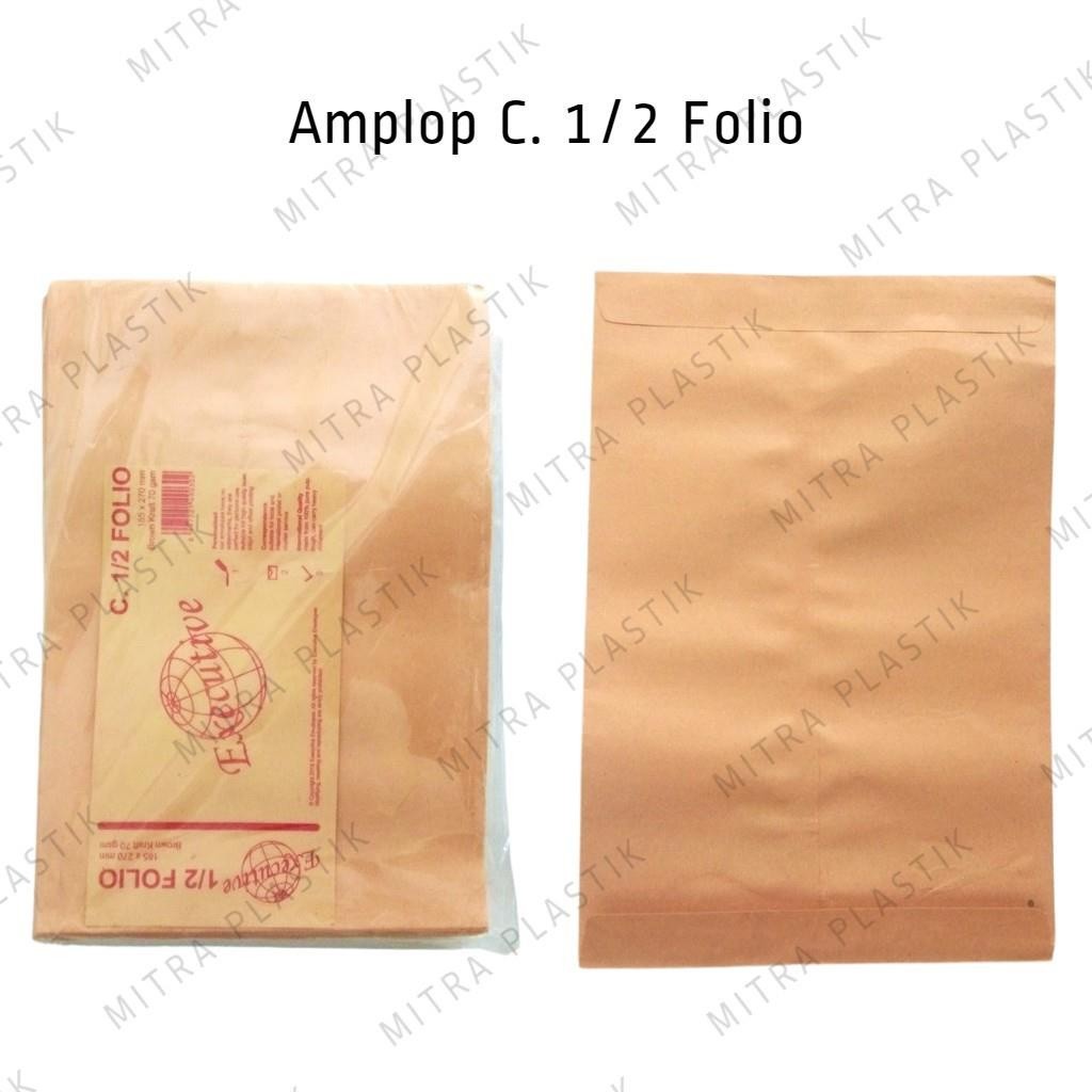 

Amplop Coklat C 1/2 Folio isi 100 pcs / Amplop Kwarto Kuarto Envelope Besar Cokelat WE!!